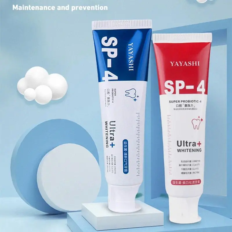 Probiotic Stain Removing Toothpaste For Refreshing Breath Improving Yellow Teeth Reduce Yellowing Oral Clean Care Family Wear