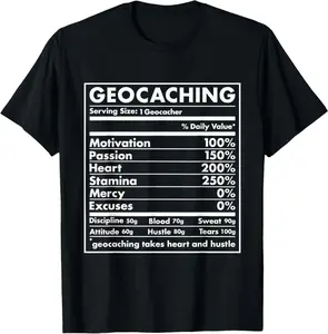 Geocacher Nutrition Geocaching T-Shirt | Unisex Cotton T-Shirt | Unique Gift Tee