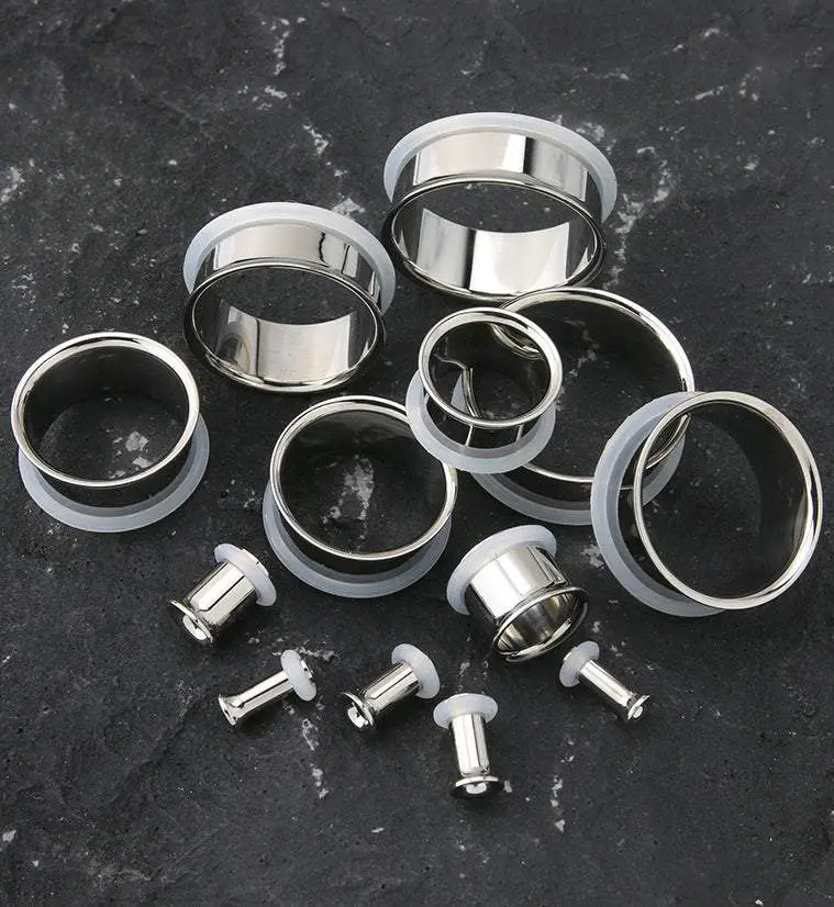 Titanium Single Flare Tunnel Plugs