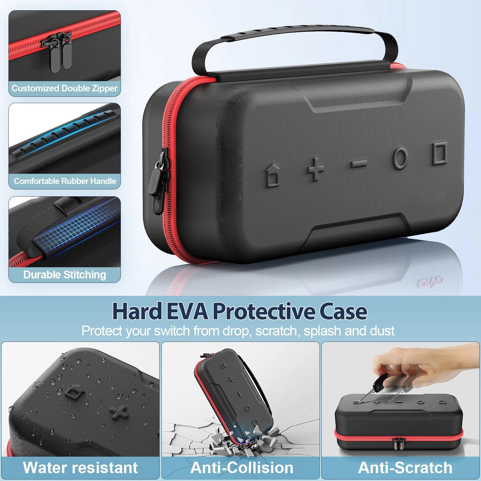Travel-Ready Switch OLED Case | Waterproof, Anti-Scratch & Extra Storage | Game On the Go!