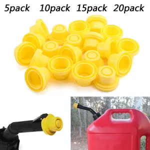 5pcs Yellow Replacement Gas Can Fuel Jug Vent Cap Plug Eagle Spouts Chilton