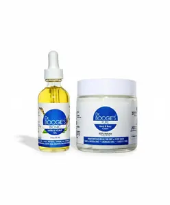 Dr. Boogie's Hair & Skin Care Kit, Bionic Hair Oil 2 oz and Pure Body Lotion 4 oz, Natural Hydration Duo