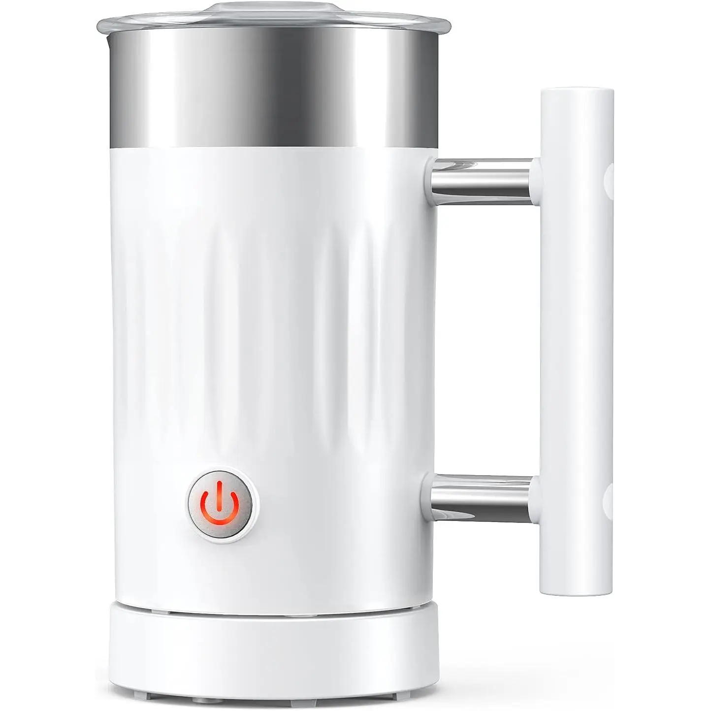Rechargeable Self-Stirring Mug - 5 in 1 Electric Magnetic Milk Frother & Hot Chocolate Machine, Stainless Steel, Automatic Coffee & Hot Chocolate Use