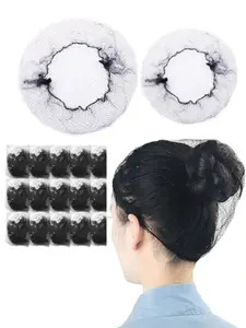 150 Pcs Nylon Hair Nets 24 Inch Invisible Hair Nets Unisex Comfortable Convenient for Wig Care Sleep Kitchen Dining Service Ballet Buns