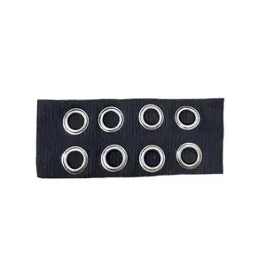Women Hollow Out Eyelets Elastic Headband, Y2K Wide Hairband with Grommets for Yoga Running Party Travel and Daily Casual Styling, Stretchy Punk Grunge Headbands for Women Black Hair Accessory (Black)
