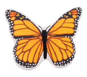 Monarch Butterfly Throw Pillow by Valerie