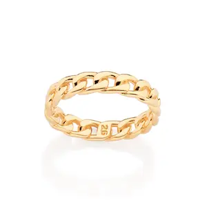 GOLD MEN'S CHAIN RING