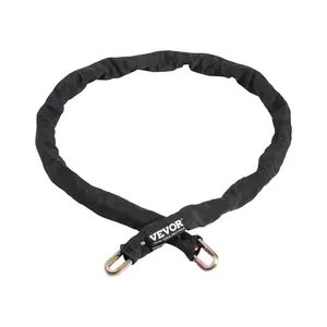 VEVOR Bike Chain Lock,  , 5.91 Ft Security Bicycle Chain Lock, Heavy Duty Metal Steel Anti-Theft High Security Bike Locks, Perfect for Bike, Motorcycle, Scooter, Bicycle, Door, Fence, Gate, 9.5mm, Black