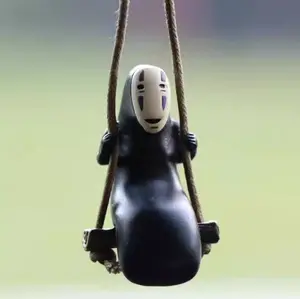 No Face Swing Car Pendant Accessory Spirited Away Faceless Kaonashi カオナシ | Anime Car Accessory | Anime Lover Gift |