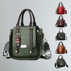 Womens Casual Fashion Shoulder Bag Flap Design Crossbody Bag Double Handle Handbag for Daily Use(Sheets)