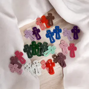 Cross bookmarks, paperclip bookmark, acrylic religious bookmark