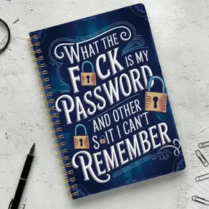 Simple Password Book, Minimalist Advanced Address Password Manager, Quick Access Website Password Storage, Perfect Home Office Gift, Planner Notebook