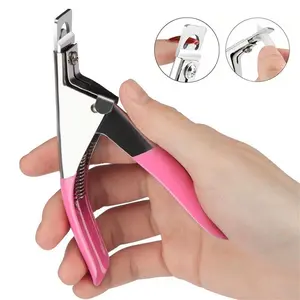 ✨ UV Gel Nail Clipper, Acrylic Nail Clippers, Nail Trimmer✨Adjustable Stainless Steel U-Shaped Cutter | For Fake Nail Tips/Acrylic Nails | Recommended by Nail Artists | For Home & Salon Use