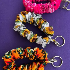Custom Scrunchie Key Chains