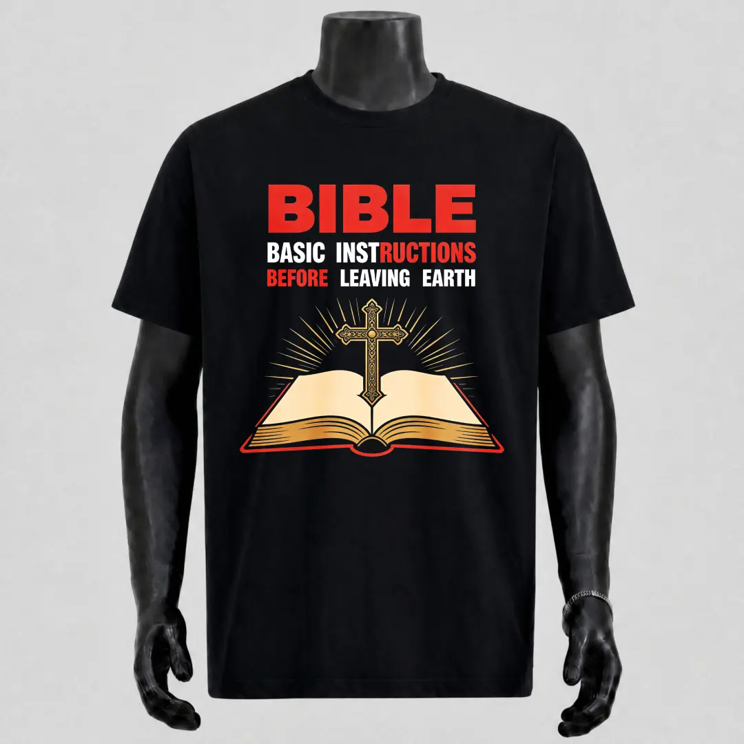 【Tee-Bible Code】 Crewneck Graphic T-Shirt Summer Breathable Casual 100% Cotton Unique Fashion Top Unisex