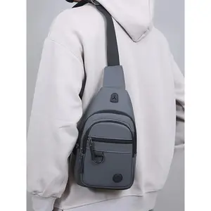 Casual Solid Color Fanny Pack, Fashionable Versatile Zipper Chest Bag for Daily Used, Trendy All-match Sling Bag for Outdoor Sports Waist Bag, Zipper Belt Bag