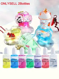 2 Bottles 120ML Silicone Pouring Oil, Quicksand UV Epoxy Resin, Silicone Mold Liquid Flow, DIY Art Crafts, Jewelry Making Tools, Diy Jewelry Decoration