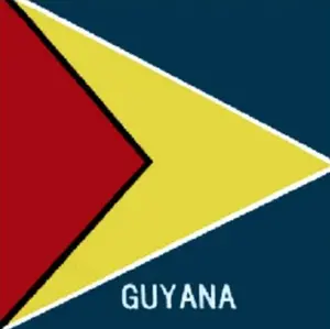 Guyana Flag Square Cotton Bandanas