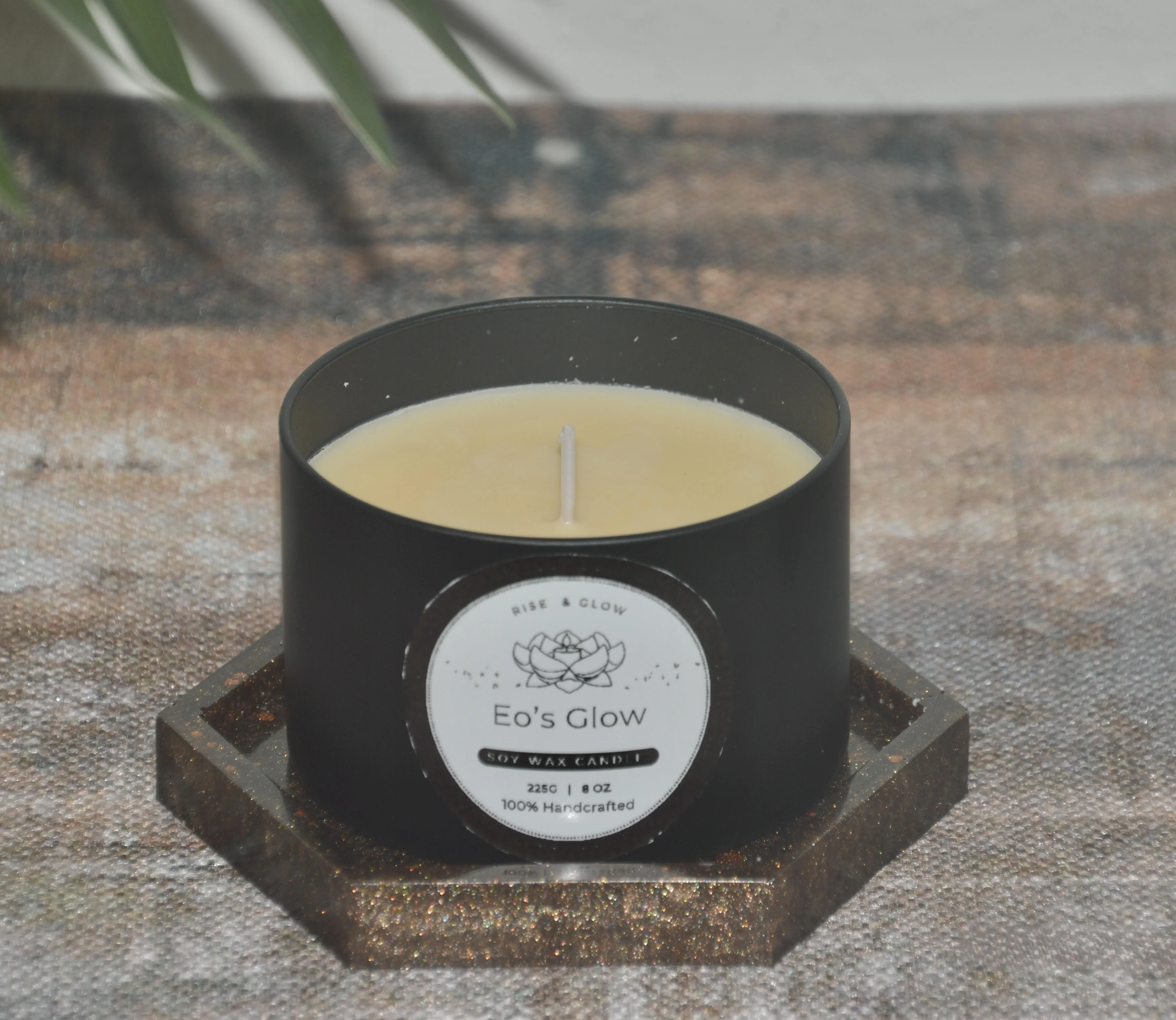 Eo’s Glow, Soy Candle | 8oz | Warm Jasmine Vanilla