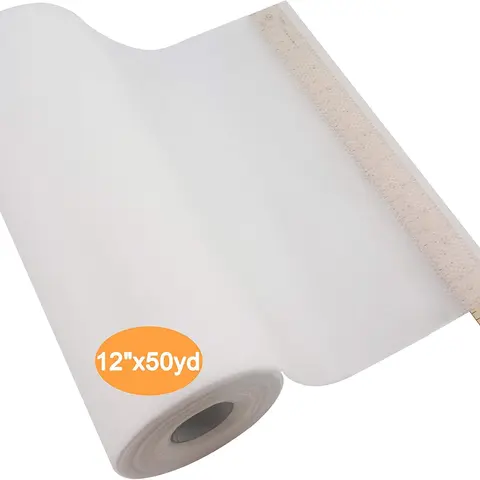New Brothread No-Show Mesh Machine Embroidery Stabilizer Fabric Backing - Knit-Friendly Mesh, Lead-Free Durable Polyester, Breathable, Skin-Touch Safe, Semitransparent, Adds Stability for Silk & Satin, Lightweight/Light-Colored Fabrics, Seamless Finish