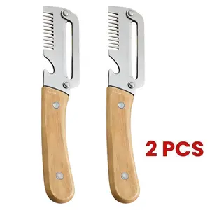 4PCS/2PCS Household Vegetable julienne tool Stainless Steel Peeler/peeler, Kitchen Sugarcane and Lettuce Slicer, Commercial Thickened Slicer Julienne peeler