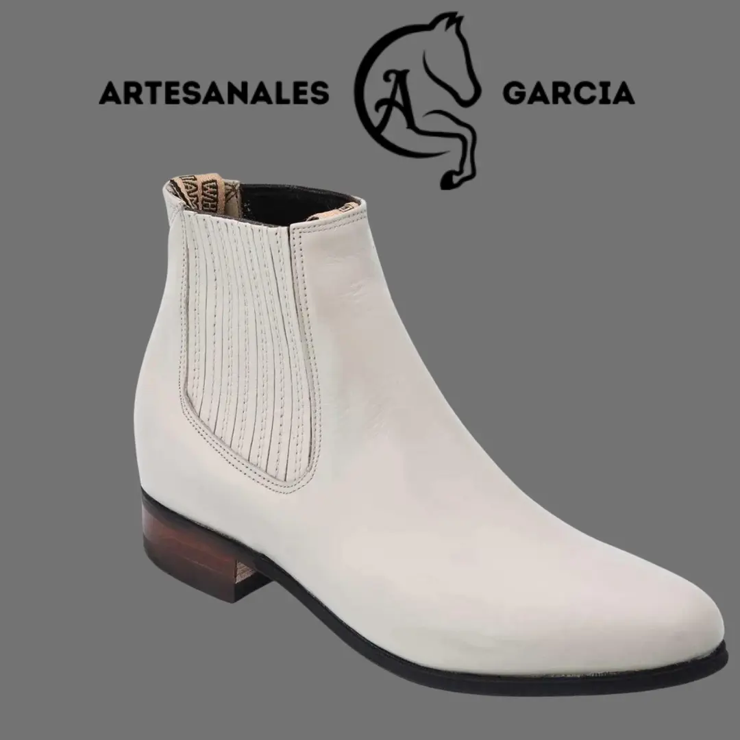Botin Charro Hueso Suela de Hule WD 704