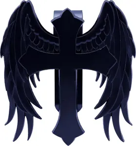 Guardian Angel Visor Clip - Guardian Angel Visor Clips for ,Stainless Steel Wings Cross Sunshade Clip Driver