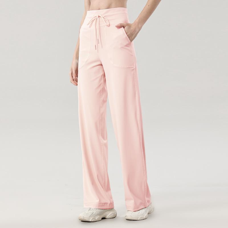 Comfy Leisure Pants Women's High Waisted Wide Leg Pants Soft Lightweight Sweatpants for Women   leg plain work pant loose wide leg  pant   sweatpants outfit comfort  sweats Bottoms Womenswear Basic Minimalist White cargo gym yoga rag  bone  sweatpants