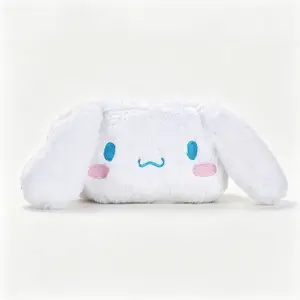 SANRIO Kuromi My Melody Cinnamoroll Plush Makeup Bag – Cute Collectible Organizer Pouch for Cosmetics, Travel and Daily Storage