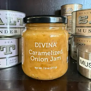 Divina Caramelized Onion Jam 7.6 oz 215 g Rich Flavor Spread for Sandwiches and More