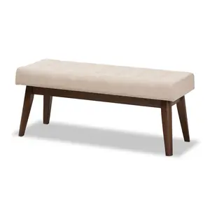 Baxton Studio Elia Mid-Century Benche