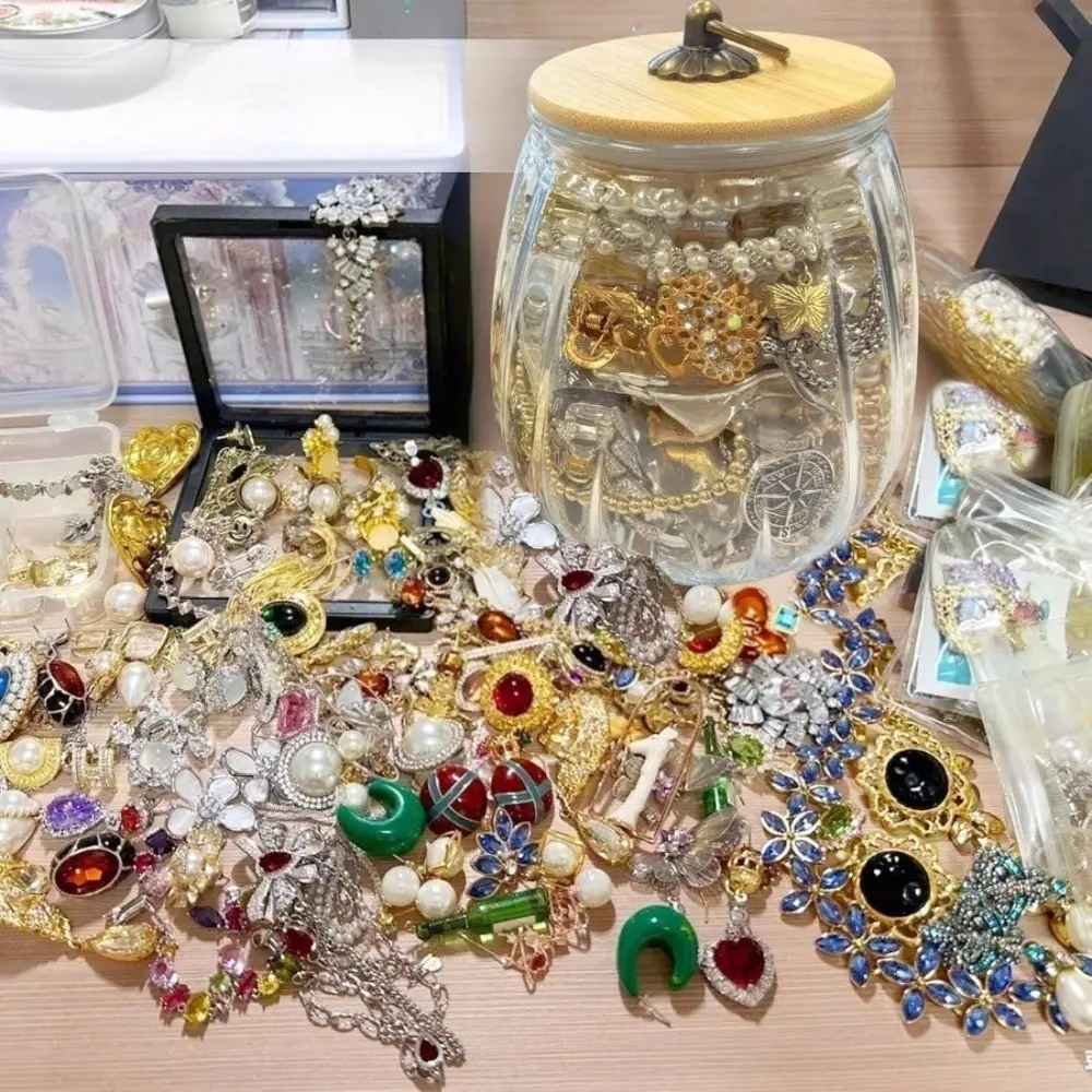 Women's Vintage 110pcs+ Jewelry Set - Elegant Minimalist Earrings, Necklaces, Rings and Bracelets for Daily Wear, Gifts, Year-Round Layering Pieces, No Coating for Occasions