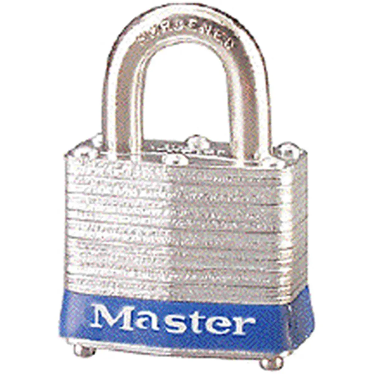 Master Lock Keyed Metal Padlock - 1.5 in Laminated Steel, 0.5 lbs Brass Construction, Dual Steel Levers for Motorcycle & Automotive Security