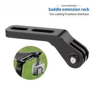 Tail light mount extension bracket, saddle bracket for action camera, compatible with SHIMANO and GOPRO for under-seat overhead mounting