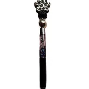 Snow Globe Beaded pen with a focal pens
