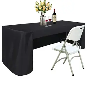 6FT Rectangle Tablecloth Table Cover for Rectangular Tables in Washable Polyester-Great for Buffet Table Parties Holiday Dinner