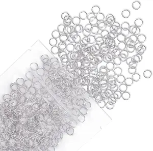 6 mm Metal Split Jump Rings Double Loops 500 PCS Mini Ring Connectors for Jewelry Necklaces Bracelet