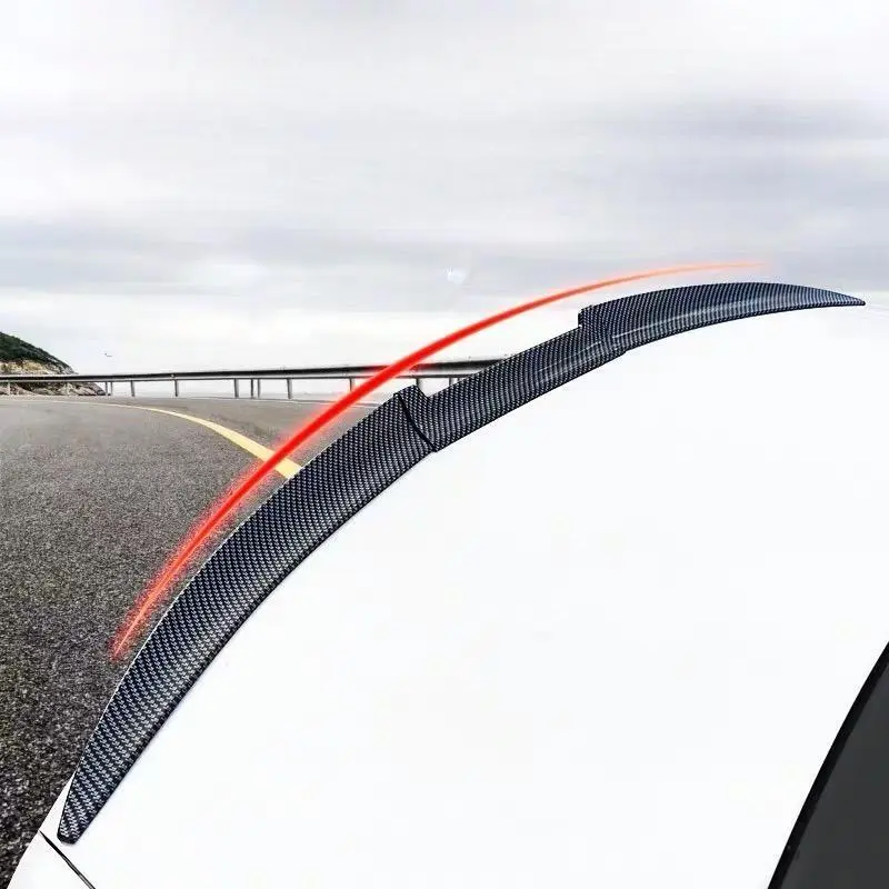 Car Modified 3-section Tail Wing, Adjustable Length Universal Car Rear Bumper Spoiler, Automotive Car Exterior Accessories