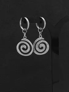 Vintage Geometric Spiral Design Dangle Earrings, Fashion Jewelry for Party, Daily Clothing Decor, Trendy All-match & Exquisite Jewelry for Birthday Gift