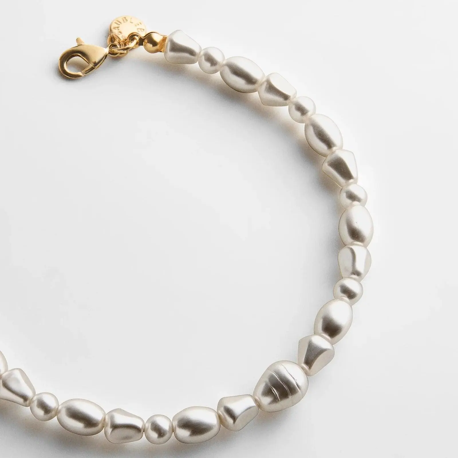 Teagan Waterproof Pearl Anklet - Pearl