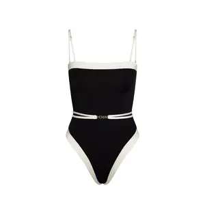Miami One Piece - Black/Ivory