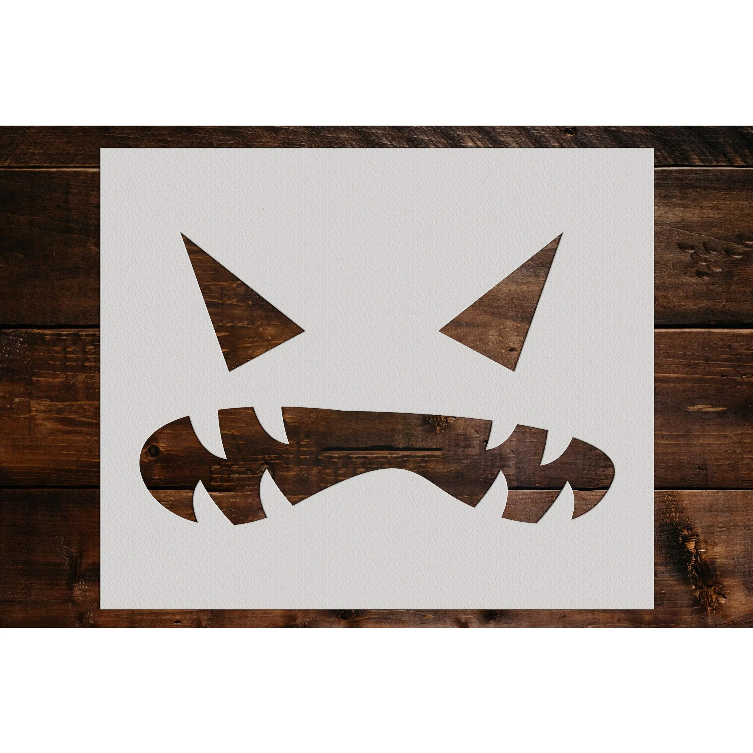 Pumpkin Face Stencil - Art and Wall Stencil