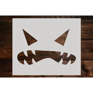 Pumpkin Face Stencil - Art and Wall Stencil