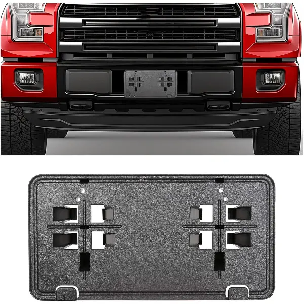 Front License Plate Bracket Compatible with 2015-2017 Ford F-150 F150 Replacement for FL3Z-17A385-B FO1068166 FO1068165