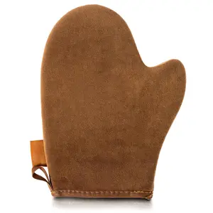 Self Tanning Mitt Applicator With Thumb – Ultra Soft Self Tanner Mitt for Applying Tanning Mousse or Lotion – Machine Washable & Reusable Sunless Tanning Glove for Streak-Free Tan Skincare Bath Hand Personal Gift tanning  glove body scrubber