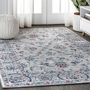 JONATHAN Y Modern Persian Vintage Medallion Indoor Area Rug; Country, Floral, Traditional, Transitional, Vintage; for Living Room, Kitchen, Bedroom, Dining Room