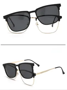 Magnetic Sunglasses Frame Set, Polarized Lens, Large Face Design, Glasses for Men, Sun Protection Eyewear