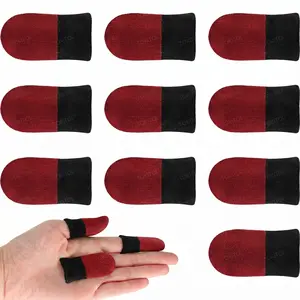 10 Pieces Mobile Gaming Finger Sleeves, 0.15mm Carbon Fiber Thumb Sleeve for Touchscreen, Anti-Slip, Breathable, Grip Gaming Gloves, Dedales Gamer Profesionales, High Sensitivity for Tablets & Phones, PUBG/COD Mobile Gear, Gaming Accessories