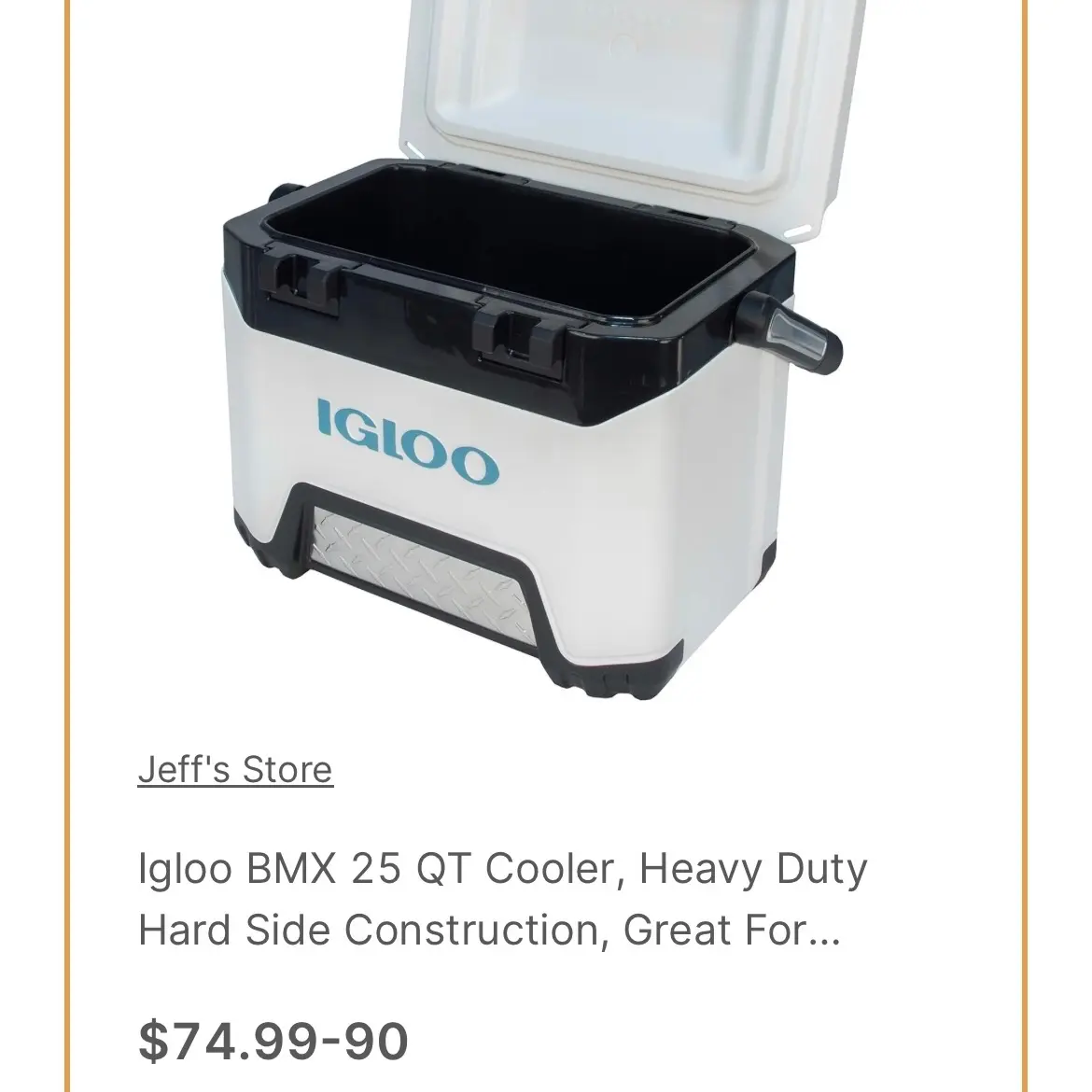 BMX 25 qt cooler