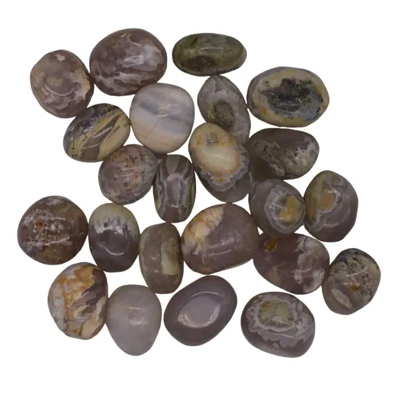 Opalized Petrified Wood Tumbled 1 lb Bulk Grounding Crystal